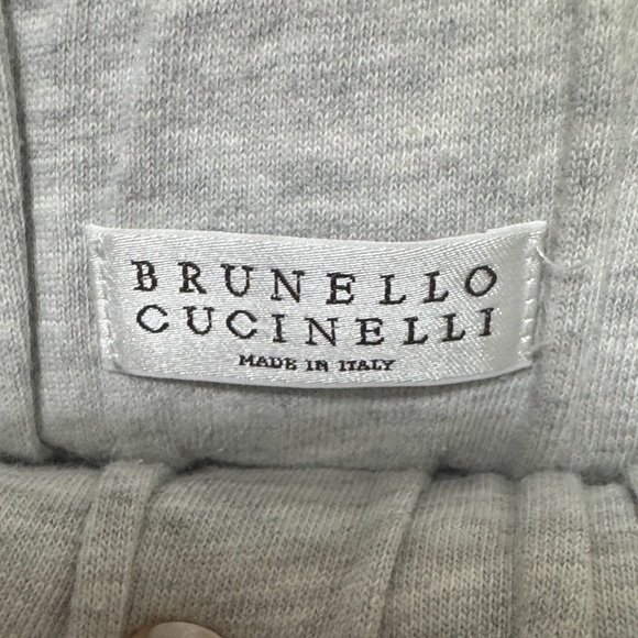 Brunello Cucinelli Pants - Brunello Cucinelli Light Gray Knitwear